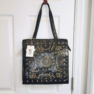 NEW HOBO AVALON SHOULDER BAG VINTAGE LEATHER BOHO EMBROIDERED UNIQUE RETAIL $348